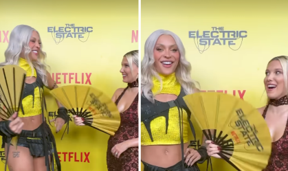 Em SP, Millie Bobby Brown posa com Pabllo Vittar e aprende a bater leque