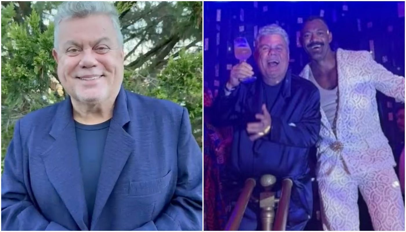 Milton Cunha e namorado