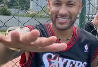Em recuperação, Neymar vai a amistoso da Furia e bate pênalti do presidente