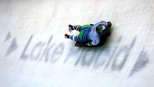 Nicole Silveira em ação no Campeonato Mundial de Skeleton