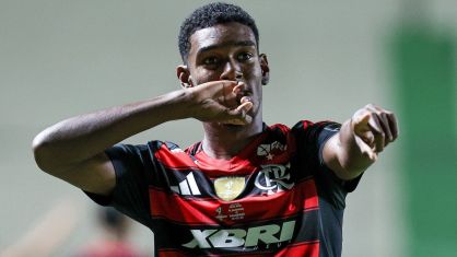 Gol do Flamengo na final da Libertadores Sub-20 contra o Palmeiras
