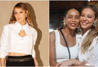 "Vale Tudo": Paolla Oliveira e Taís Araújo posam juntas em estreia