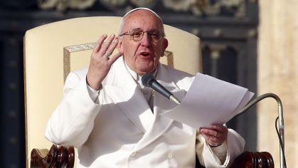 Papa Francisco no Vaticano.
