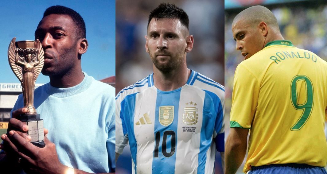 Pelé, Messi e Ronaldo estão entre os artilheiros do clássico entre Argentina e Brasil