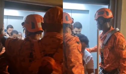 Carnaval no RJ: bombeiros resgatam 11 pessoas presas em elevador na Sapucaí