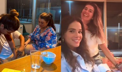 Preta Gil mostra jantar com Ivete, Bruna Marquezine, Fer Paes Leme e mais