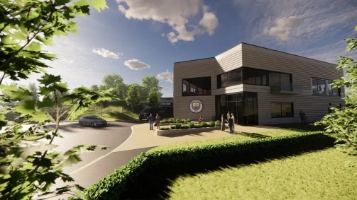 Projeto do centro de treinamento do time feminino do Manchester City