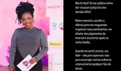 "Não foi fácil", diz Juliana Oliveira após acusar apresentador de estupro