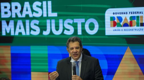 O ministro da Fazenda, Fernando Haddad