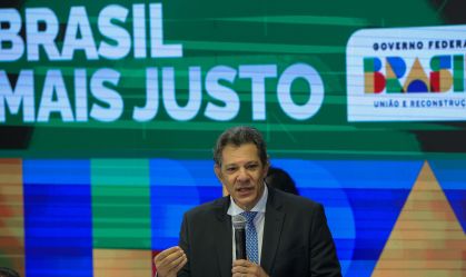 O ministro da Fazenda, Fernando Haddad