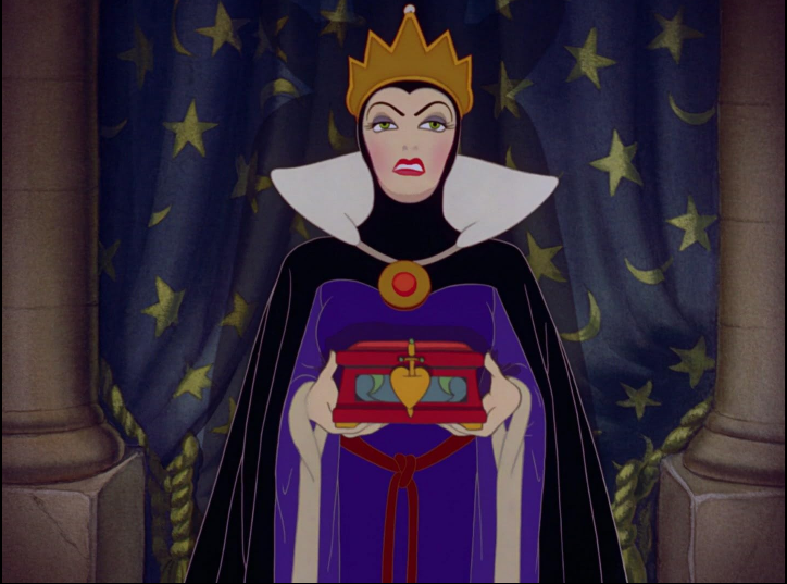 Em "Branca de Neve e os Sete Anões", a Rainha Má pede pelo coração da princesa • Divulgação