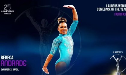 Rebeca Andrade é indicada ao Prêmio Laureus; veja em qual categoria