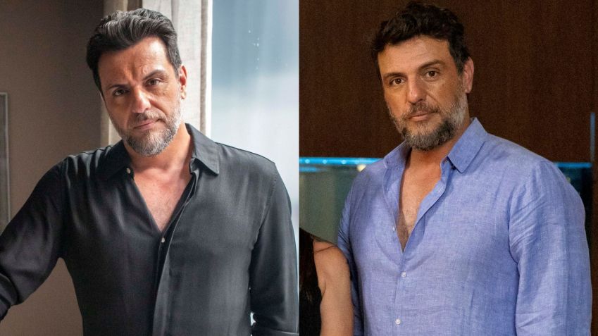 Rodrigo Lombardi como Moretti e Molina • Paulo Belote e Manoella Mello/TV Globo