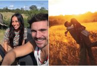 Sabrina Sato e Nicolas Prattes curtem lua de mel na África do Sul