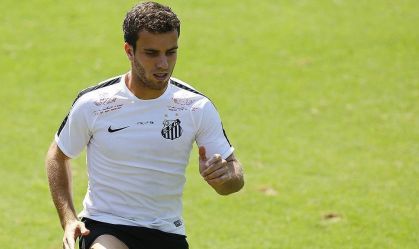 Serginho treinando no Santos