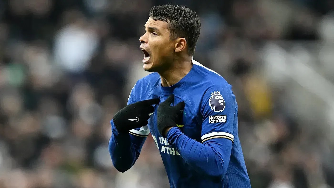 Thiago Silva em jogo pelo Chelsea