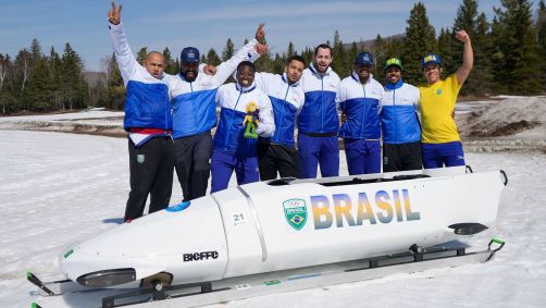 Time brasileiro do bobsled 4-man celebra conquista histórica no Mundial em Lake Placid