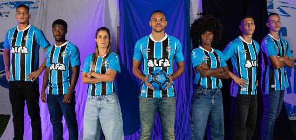 Novo uniforme do Grêmio para a temporada de 2025