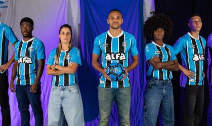 Novo uniforme do Grêmio para a temporada de 2025