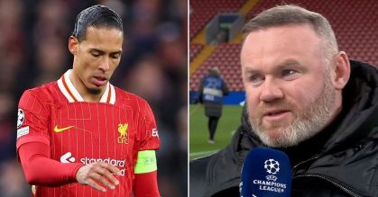 Montagem com Van Dijk e Rooney