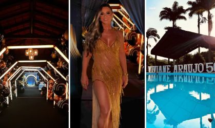 Viviane Araújo celebra 50 anos com festa no RJ; confira como foi