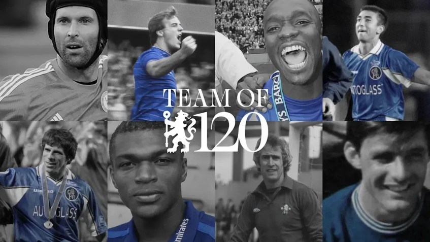Votação para time histórico do Chelsea • Foto: Divulgação/ Chelsea