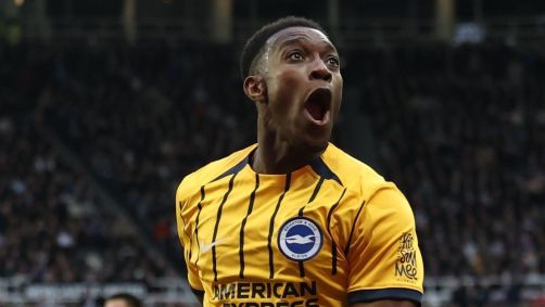 Welbeck comemora o gol da vitória do Brighton sobre o Newcastle
