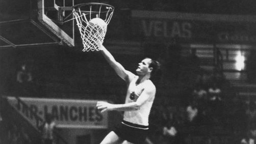 Wlamir Marques em ação pelo time de basquete do Corinthians, em 1967