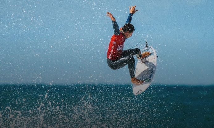 Yago Dora na etapa de Peniche