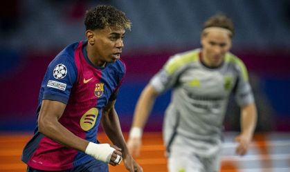 Yamal em jogo do Barcelona