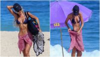 Yasmin Brunet curte dia de praia no Rio de Janeiro; veja fotos