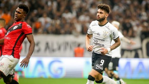 Yuri Alberto comandou a virada do Corinthians contra o Atlético-GO na Copa do Brasil em 2022