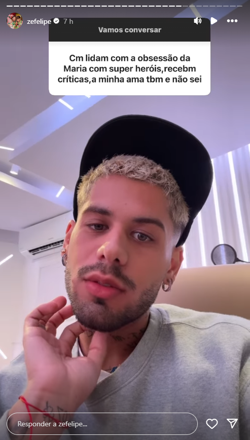 Zé Felipe comenta gosto das filhas Maria Alice e Maria Flor • Instagram/Zé Felipe