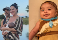 Zezé Di Camargo e Graciele Lacerda comemoram 3 meses da Clara; veja fotos