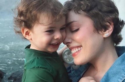 Fabiana Justus e o filho, Luigi