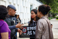 Mulheres fazem ato contra absolvição de Daniel Alves em SP