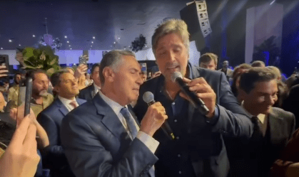 Barroso faz dupla com sertanejo em festa de Marcos Pereira
