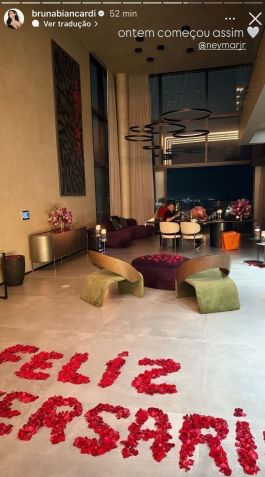 Neymar fez homenagens para Bruna Biancardi • Reprodução/Instagram Bruna Biancardi