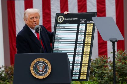 Trump anuncia tarifas recíprocas na Casa Branca