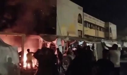 Vídeo: fogo destrói tenda de jornalista atingida em ataque de Israel a Gaza