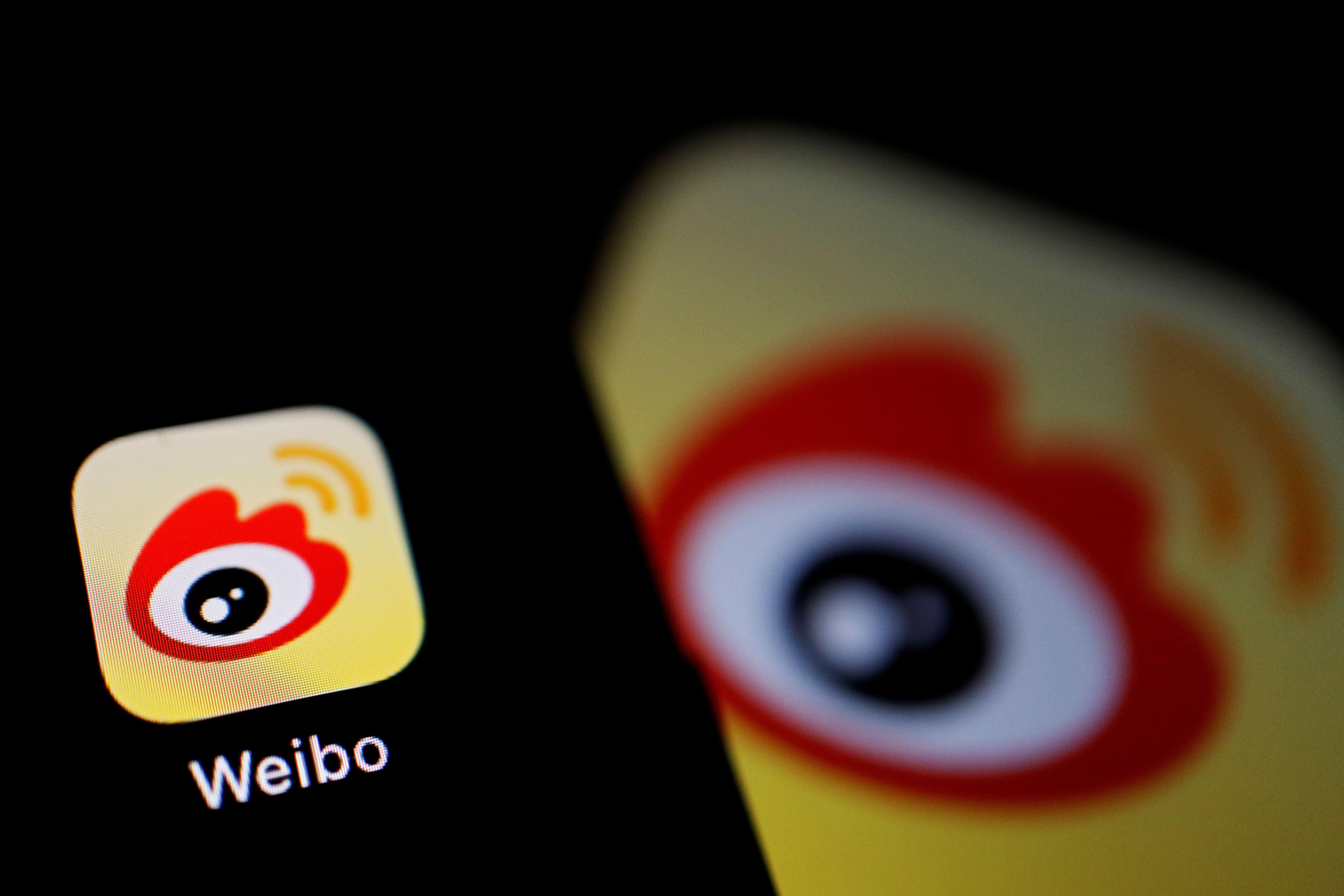 Ícone do app chinês de rede social Weibo