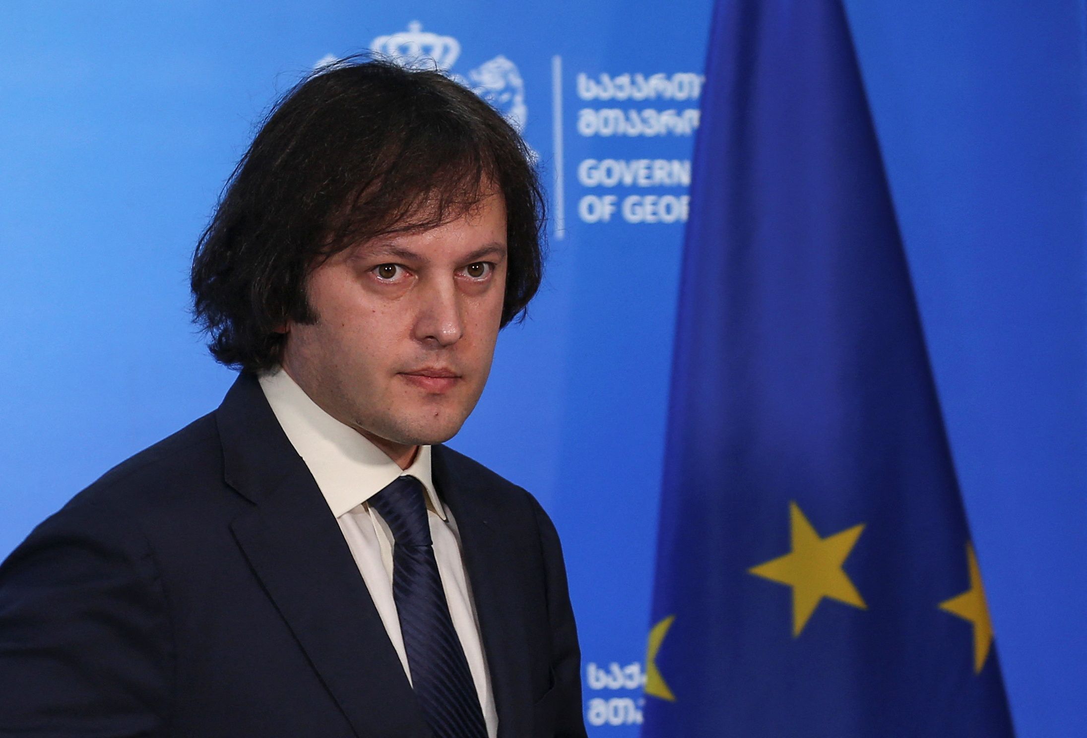 Primeiro-ministro da Geórgia, Irakli Kobakhidze, em Tbilisi, Geórgia