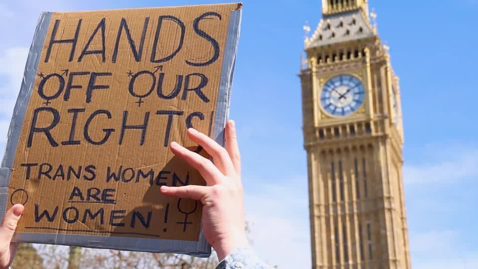 Protestos pelos direitos trans em Londres