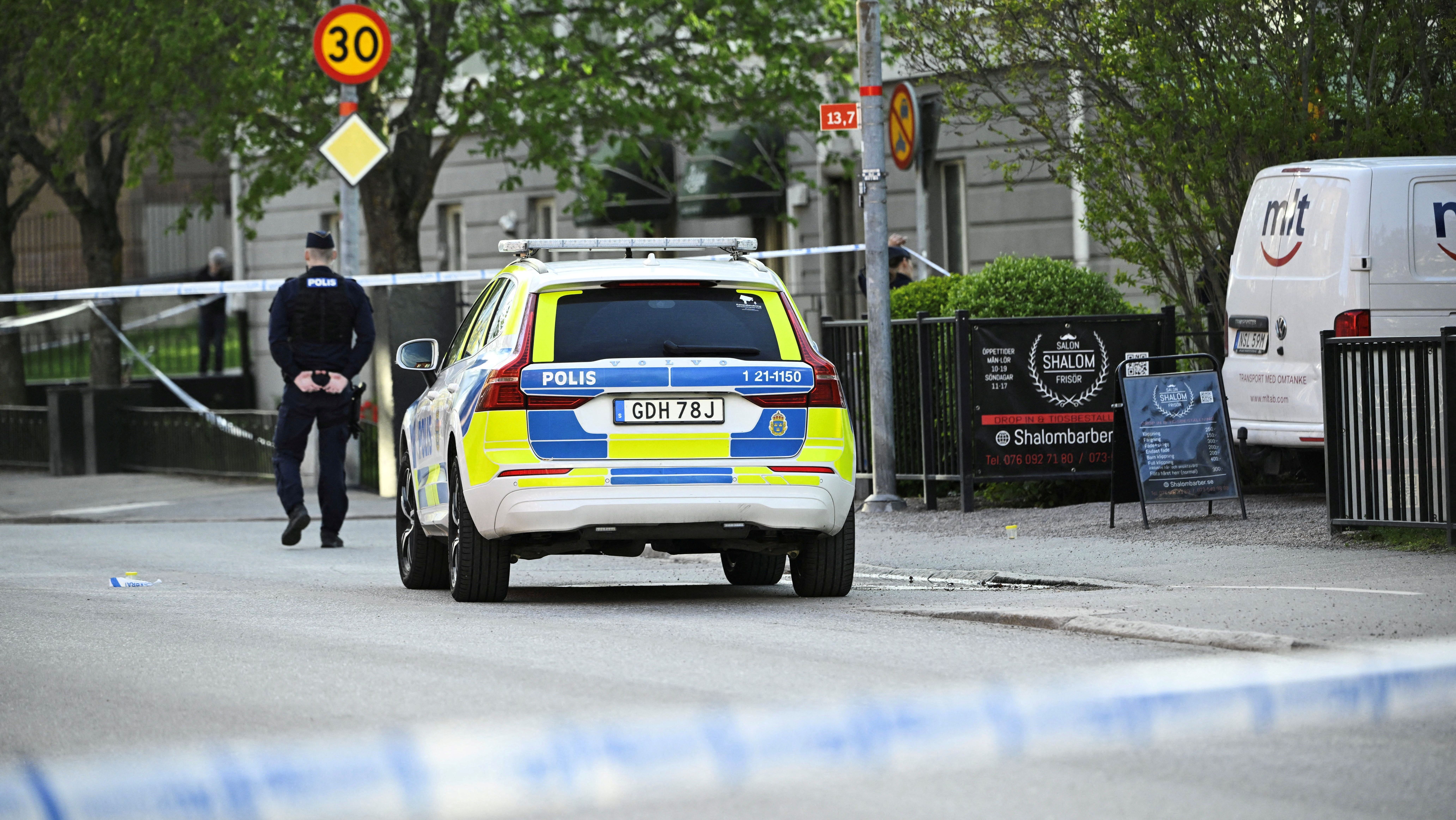 Local de ataque a tiros em Uppsala, na Suécia