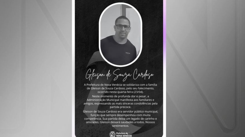 Nota de pesar de servidor público que morreu durante partida de futsal • Nova Onda Online