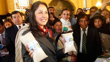 Ex-primeira-dama do Peru, Nadine Heredia, em agosto de 2012.