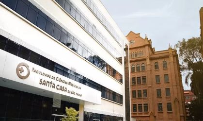 Fachada da Faculdade de Ciências Médicas da Santa Casa de São Paulo