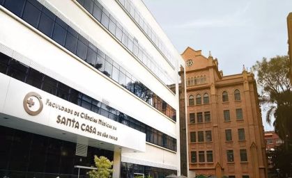 Fachada da Faculdade de Ciências Médicas da Santa Casa de São Paulo