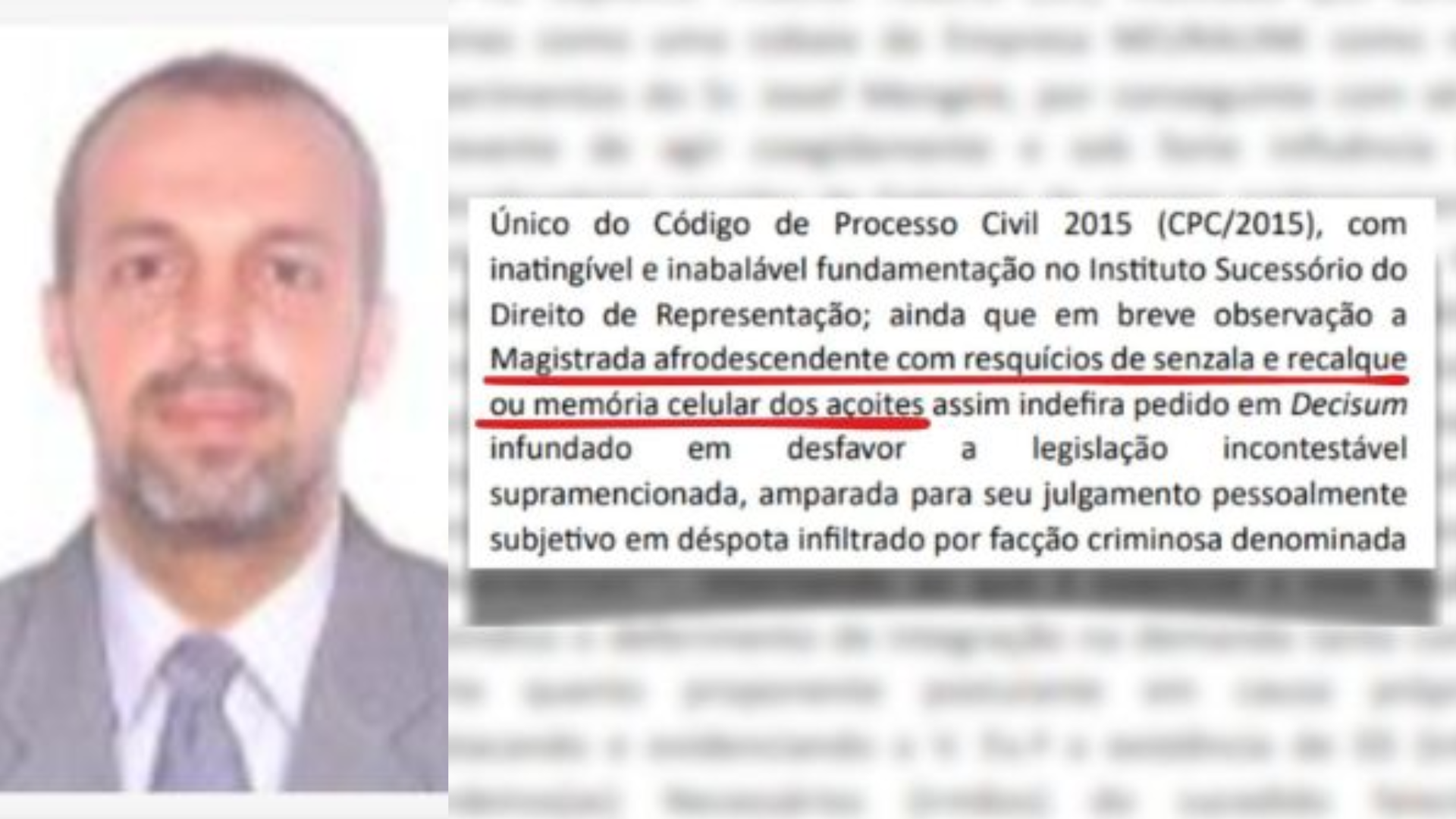 ADVOGADO MORTO FALAS RACISTAS