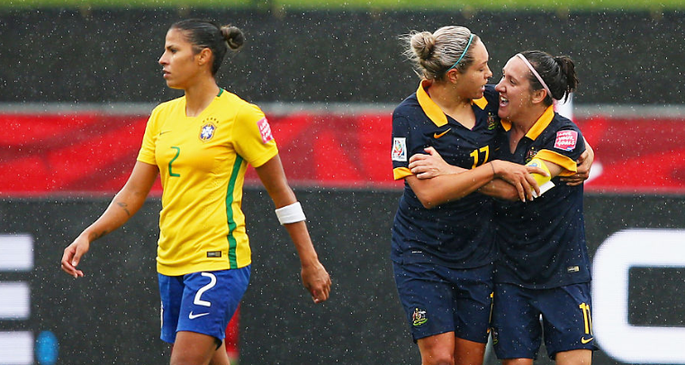 Australia e Brasil jogam pela Copa do Mundo Feminina • Reprodução / Football Australia